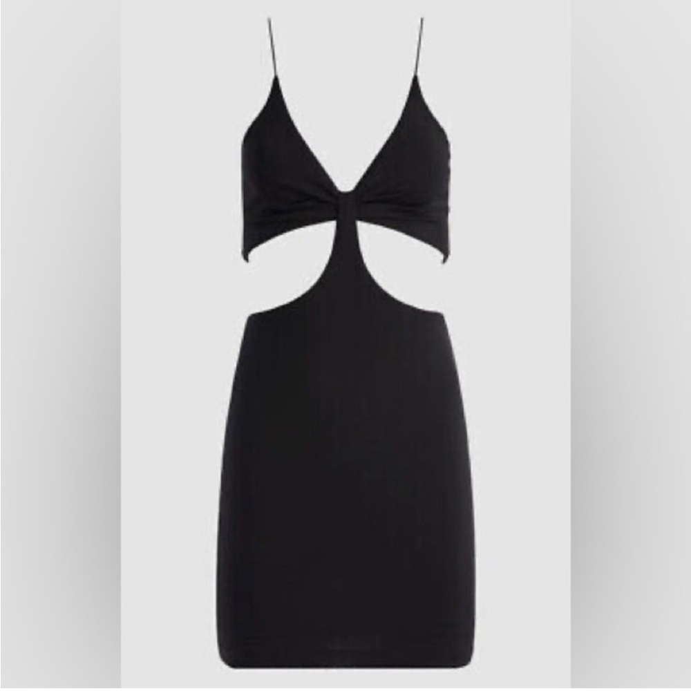 NWOT Alice + Olivia Black Cutout Havana Mini Dress size 8 - Picture 4 of 10